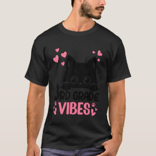 T-shirt Mignon ambiance 3e année Chat Chaton Amoureux Reto