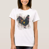 T-shirt mignon amoureux du coq Pays (Devant)