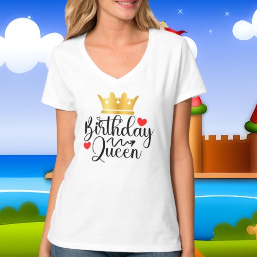 T-shirt mignon anniversaire Queen word art
