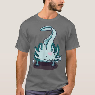 T-shirt Mignon Aolotl Blue Salamandre Aesthetic Aolotl