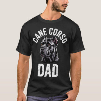 T-shirt Mignon Art de Cane Corso pour Hommes Garçons Papa