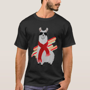 T-shirt Mignon  Art Lama Llama Alpaga Pérou mexicain