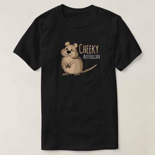 T-shirt mignon australien effronté de Quokka (Design devant)