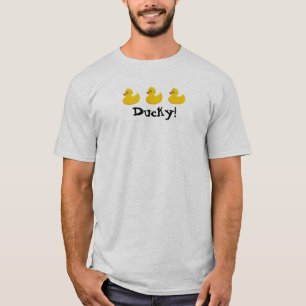 T-shirt MIGNON avec 3 canards en caoutchouc jaunes dans