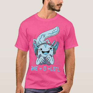 T-shirt Mignon Axolotl de jeu Game-O-Lotl Mexicain Salle