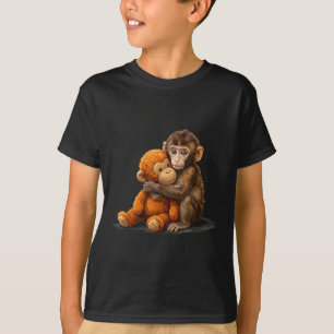 T-shirt Mignon bébé singe coup de poing mème Mignon bébé s