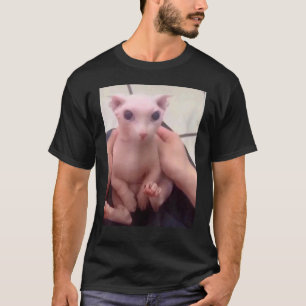 T-shirt Mignon Bingus chauve Mon chat Sphinx aimé sans poi