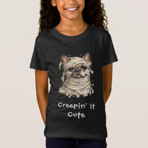 T-Shirt Mignon Bouledogue Français Halloween Momie qui fai