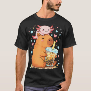 T-shirt Mignon Bubble Tea Kawaii Axolotl