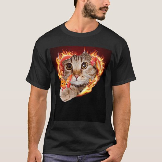 T-shirt Mignon ca pour les chats maison chats tigre (Devant)