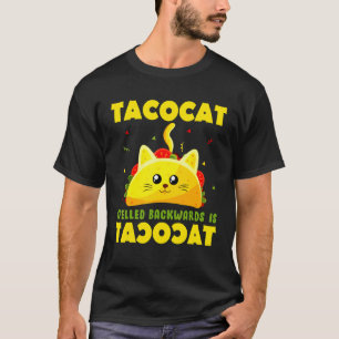 T-shirt Mignon Ca Tacocat Épelé à l'Envers Est Chat Taco