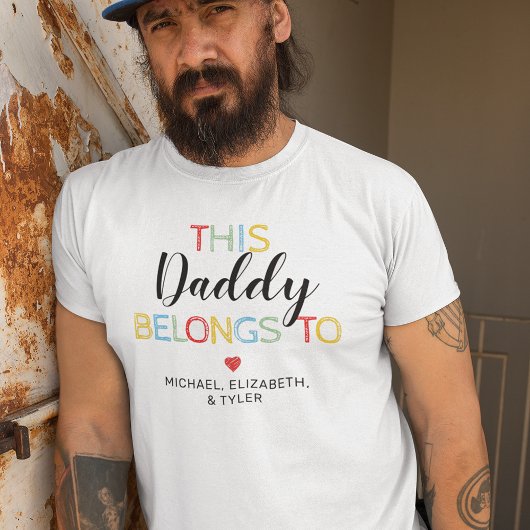 T-shirt Mignon Ce Papa Appartient À
