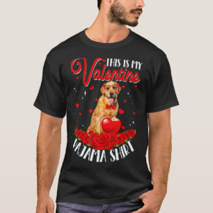 T-shirt Mignon Ceci Est Mon Pyjama De La Saint-Valentin Go