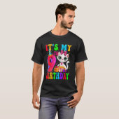 T-shirt Mignon C'est Mon Anniversaire De 9 Ans 9 Ans Chat (Devant entier)