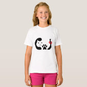 T-shirt Mignon Chat Drôle Miaou (Devant entier)