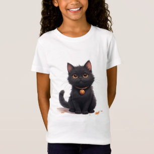 T-Shirt Mignon Chat Noir Kawaii Halloween Magie 🎃