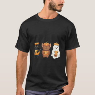 T-shirt Mignon Chauve-Souris Halloween Effrayant Fantôme C