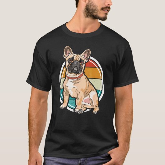 T-shirt Mignon chien pug (Devant)