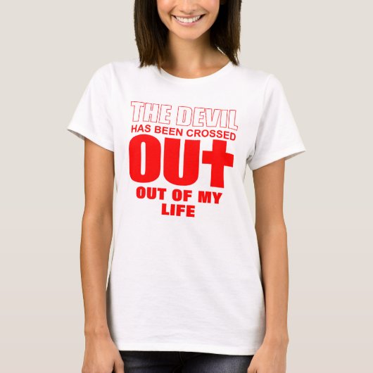 T-shirt mignon chrétien né de nouveau (Devant)
