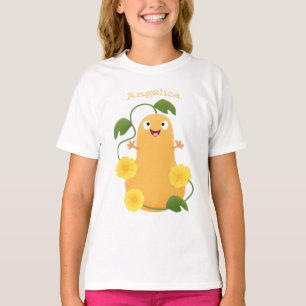 T-shirt Mignon citrouille butternut joyeuse dessin animé