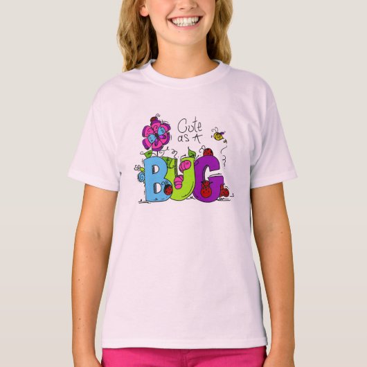 T-shirt Mignon comme insecte (Devant)