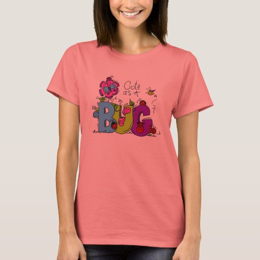T-shirt Mignon comme insecte (Devant)
