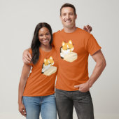 T-shirt Mignon Corgi Fatigué (Unisexe)
