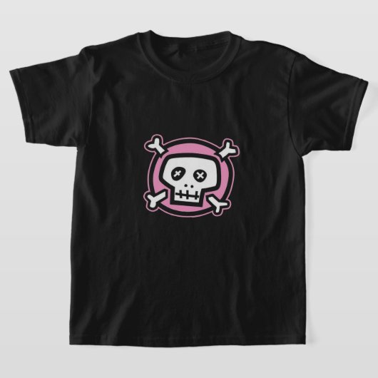 T-shirt mignon crâne rose emo (Poser)
