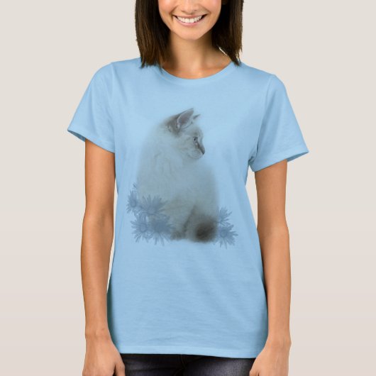 T-shirt mignon de chaton de ragdoll (Devant)