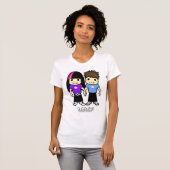 T-shirt mignon de couples (Devant entier)