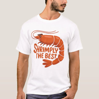 T-shirt mignon de crevettes tout simplement le mei