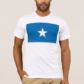 T-shirt mignon de drapeau bleu (Devant)
