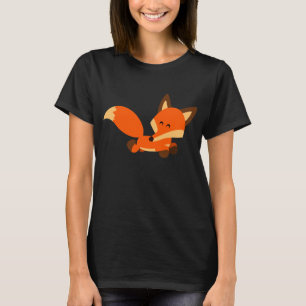 T-shirt mignon de femmes de Fox de bande dessinée