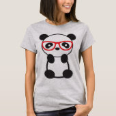 T-shirt mignon de femmes d'ours panda (Devant)