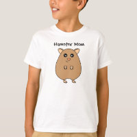 T-shirt mignon de filles de maman de hamster de