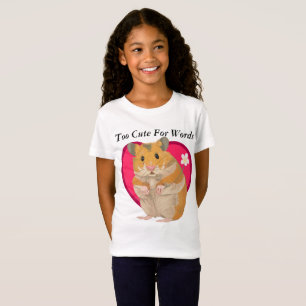 T-shirt mignon de hamster de filles