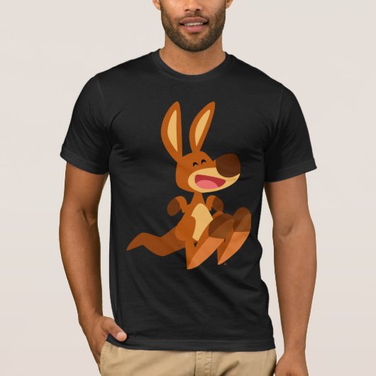 T-shirt mignon de Joey de kangourou de bande (Devant)