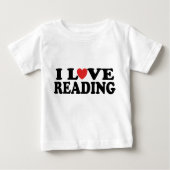 T-shirt mignon de lecture d'amour d'I (Devant)