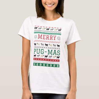 T-shirt mignon de Noël de chiens d'amusement de