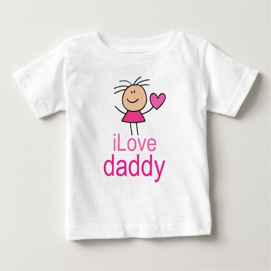 T-shirt mignon de papa d'amour d'I (Devant)