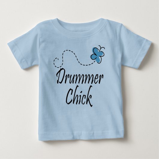 T-shirt mignon de poussin de batteur de bébé (Devant)