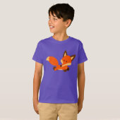 T-shirt mignon d'enfants de Fox de bande dessinée (Devant entier)