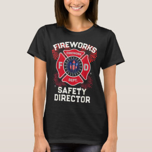 T-shirt Mignon directeur de la sécurité des feux d'artific