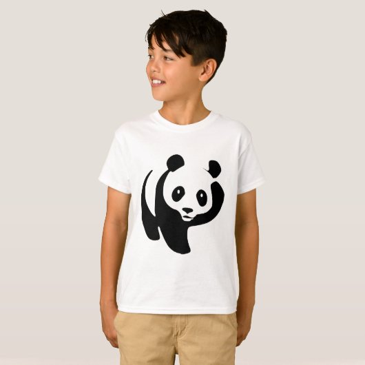 T-shirt mignon d'ours panda (Devant entier)