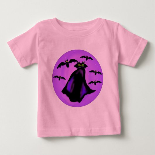 T-shirt mignon Dracula de bébé (Devant)