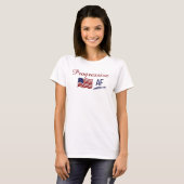 T-shirt Mignon drapeau Progressif AF Politique (Devant entier)