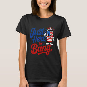 T-shirt Mignon Drôle Juste Ici Boum Pétard