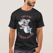 T-shirt Mignon Effrayant Faim Funny Shark Mon costume d'Ha (Devant)