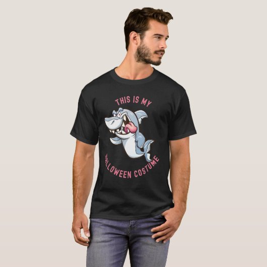 T-shirt Mignon Effrayant Faim Funny Shark Mon costume d'Ha (Devant entier)
