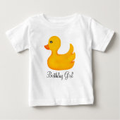 T-shirt mignon en caoutchouc d'anniversaire (Devant)